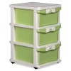 Nilkamal Chester 23 (Green) Series Plastic Three Drawer Cabinet